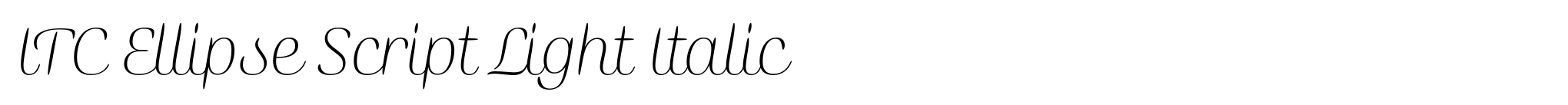ITC Ellipse Script Light Italic image
